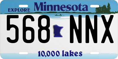 MN license plate 568NNX