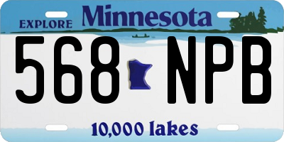 MN license plate 568NPB