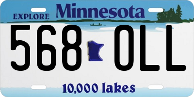 MN license plate 568OLL