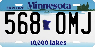 MN license plate 568OMJ