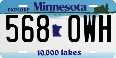 MN license plate 568OWH