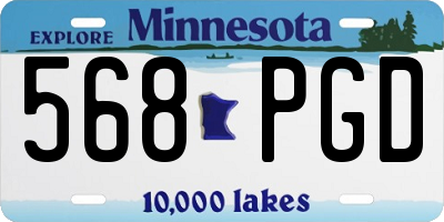 MN license plate 568PGD