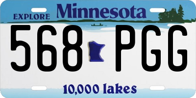 MN license plate 568PGG