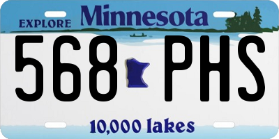 MN license plate 568PHS