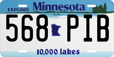 MN license plate 568PIB