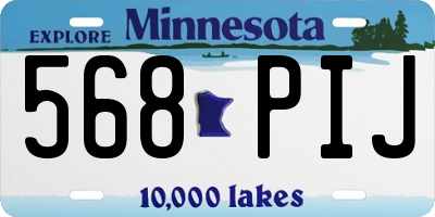 MN license plate 568PIJ
