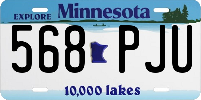 MN license plate 568PJU