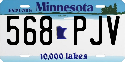 MN license plate 568PJV