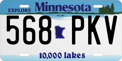 MN license plate 568PKV