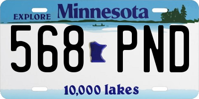 MN license plate 568PND