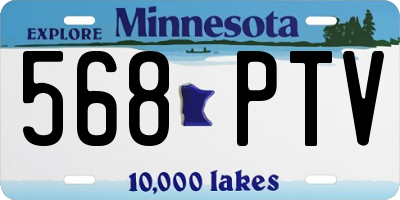 MN license plate 568PTV