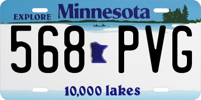 MN license plate 568PVG
