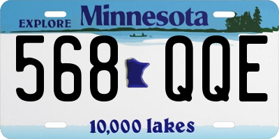 MN license plate 568QQE