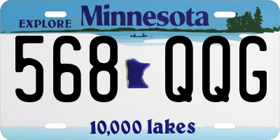 MN license plate 568QQG