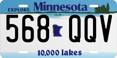 MN license plate 568QQV