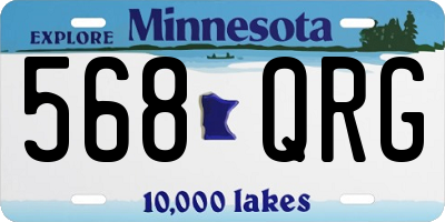 MN license plate 568QRG