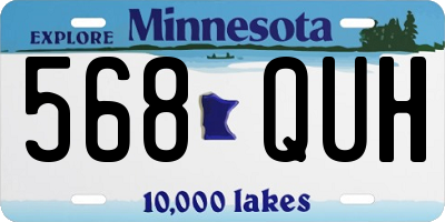 MN license plate 568QUH