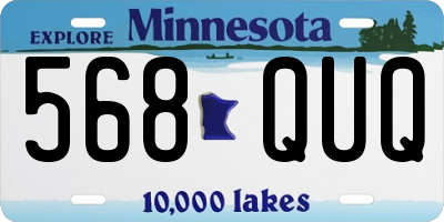MN license plate 568QUQ