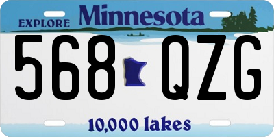 MN license plate 568QZG