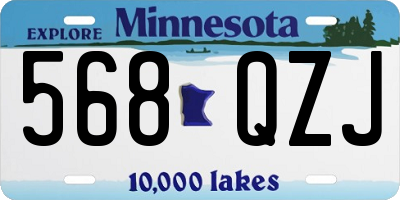 MN license plate 568QZJ