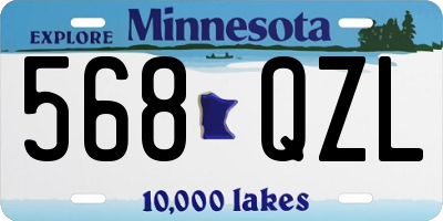 MN license plate 568QZL