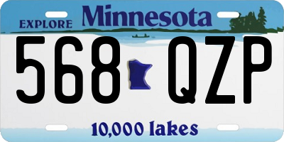 MN license plate 568QZP