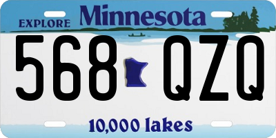 MN license plate 568QZQ