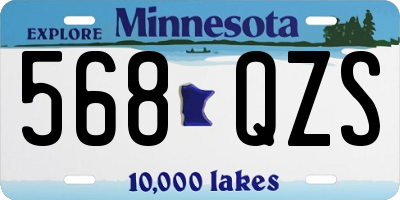 MN license plate 568QZS