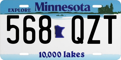 MN license plate 568QZT