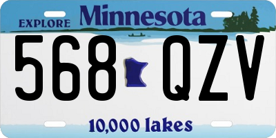 MN license plate 568QZV