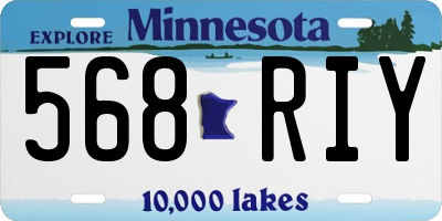 MN license plate 568RIY