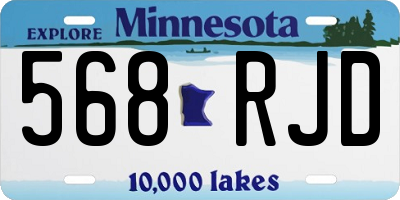 MN license plate 568RJD