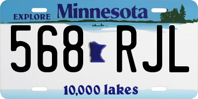 MN license plate 568RJL
