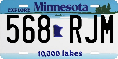 MN license plate 568RJM