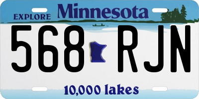 MN license plate 568RJN
