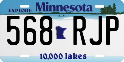 MN license plate 568RJP