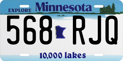 MN license plate 568RJQ