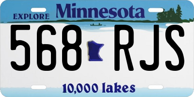 MN license plate 568RJS