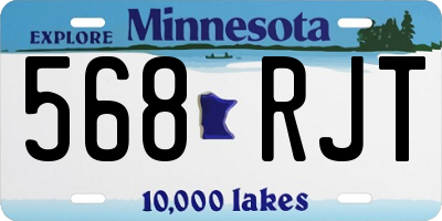 MN license plate 568RJT