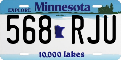 MN license plate 568RJU