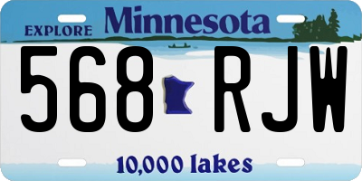 MN license plate 568RJW