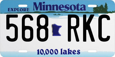 MN license plate 568RKC
