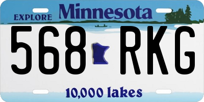 MN license plate 568RKG