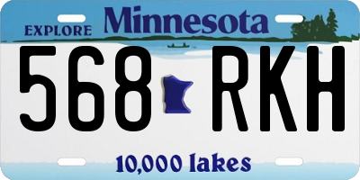MN license plate 568RKH