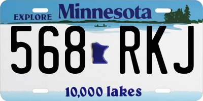 MN license plate 568RKJ