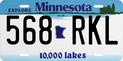 MN license plate 568RKL