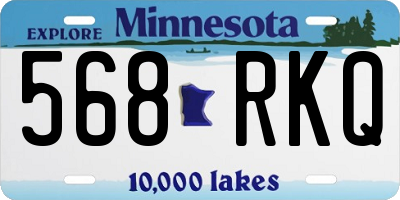 MN license plate 568RKQ