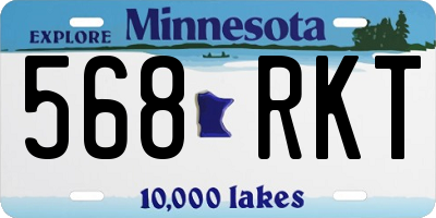 MN license plate 568RKT