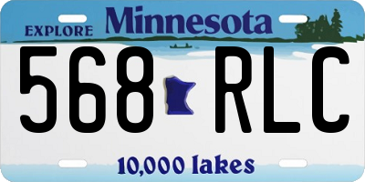 MN license plate 568RLC