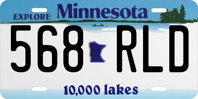 MN license plate 568RLD